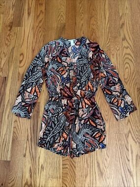 H&M jungle print beach romper, “farm rio” inspired!!!